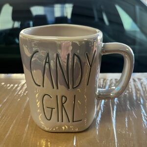 NEW Rae Dunn Candy Girl Iridescent Ceramic Mug